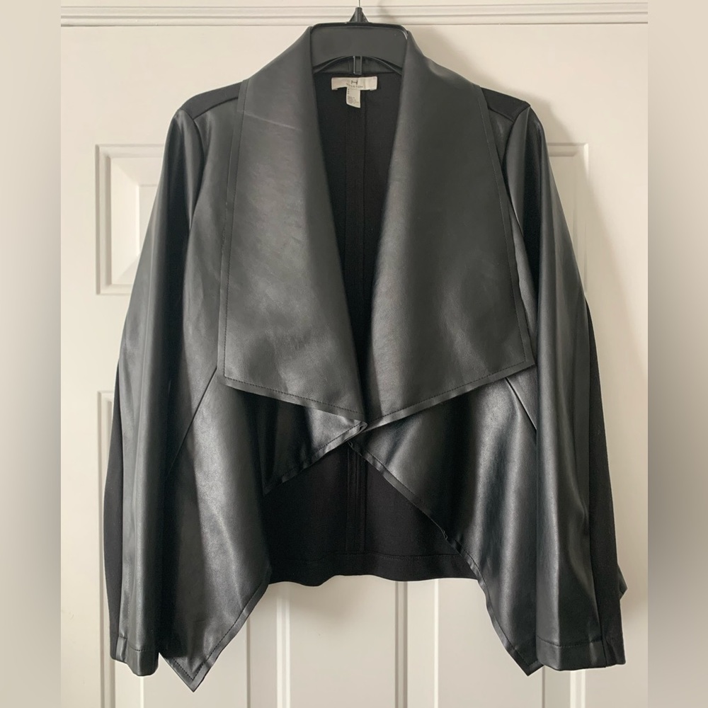 Woman’s faux leather jacket size M by H Halston
